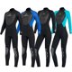 thumbnail image 3 of Naiovety Traje de buceo Neopreno Nylon Traje de baño de manga larga Borde de cuero Clásico Cuello Traje de neopreno de Deportes acuáticos Mujer Negro METRO, 3 of 6