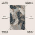thumbnail image 3 of JONATHAN Y HAWAII 4 x 6 Area Rug, Montego Tropical Palm - Brown/Navy/Ivory, HWC101B-4, 3 of 9