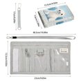thumbnail image 3 of JIALIOU Nylon Trifold Card Wallet with ID Window Zipper Pocket for Men Women Teen Baby Seal on Iceberg, 3 of 7