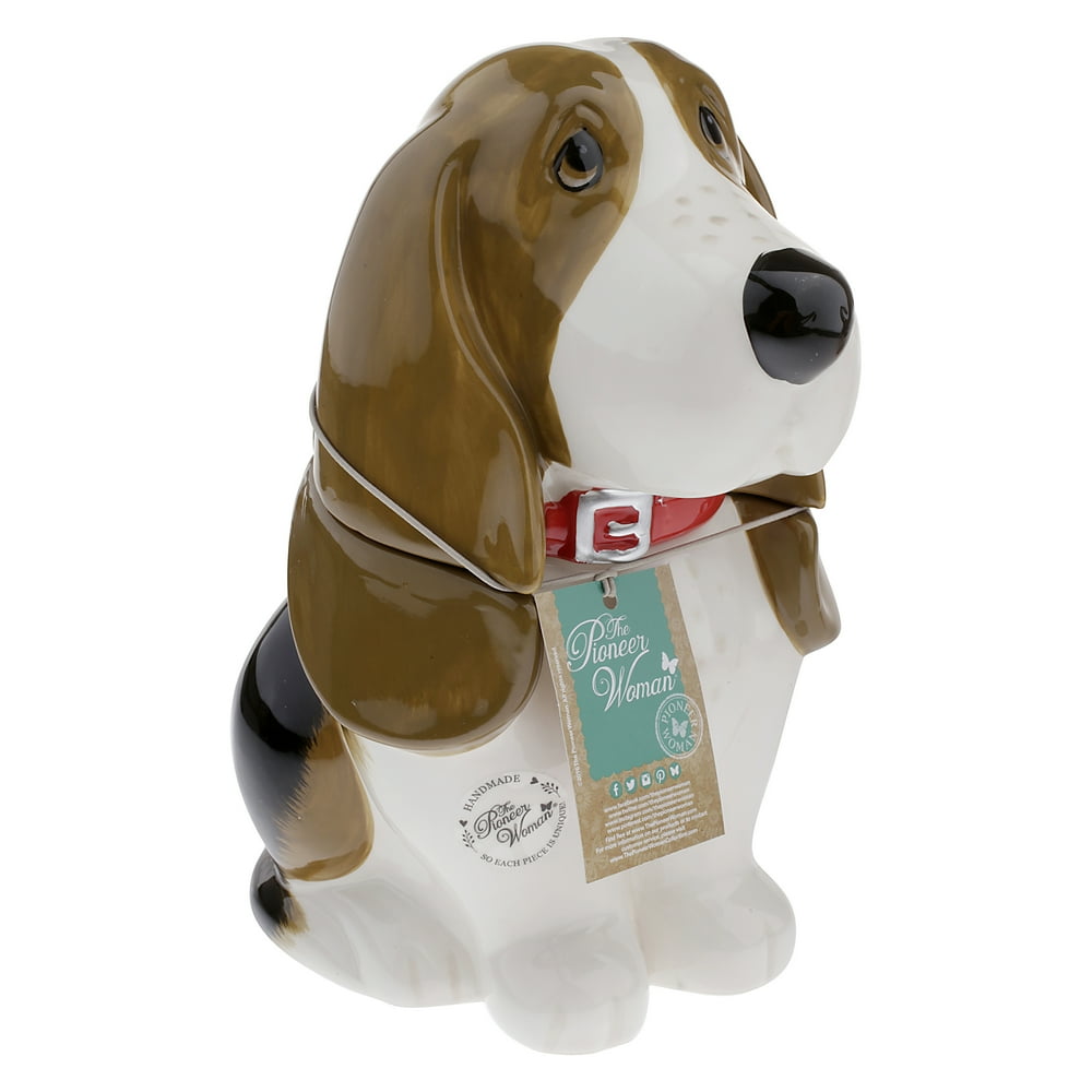 The Pioneer Woman Stoneware 11" Charlie Basset Hound Cookie Jar