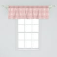 thumbnail image 2 of Ambesonne Geometric Window Valance, Rhombus Stripes Line, 54" X 18", Pale Pink, 2 of 3