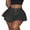 Black, variant on Riforla Women's Pleated Leather Skirt Basic Solid Versatile Stretchy Informal Skirt Skirts for Women Trendy Brown M