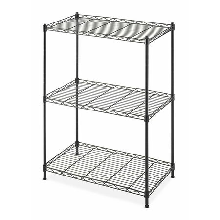 Whitmor Supreme Storage Rack 3 Tier Shelving Black Com