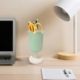 thumbnail image 5 of Leodye 1PCS Vintage Flower Pen Holder Organizer Decorative Sturdy Home office Makeup Brush Stationery Storage Bucket -3.54*2.95IN, 5 of 5