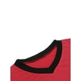 thumbnail image 2 of TheFound Pyjamas d'Été à Manches Courtes pour Hommes Col en V Rayé Longue Chemises de Nuit, 2 of 5