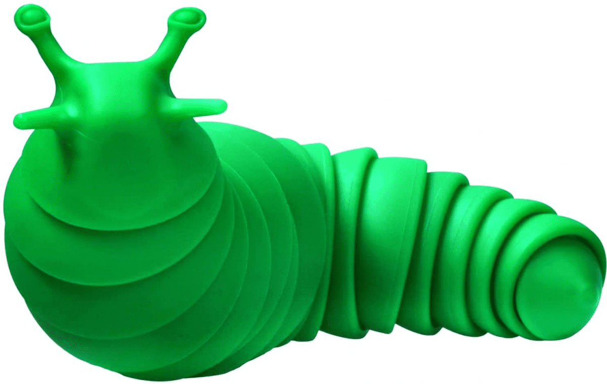 Fidget Slug,3D Printed Articulated Sticky Stretch Slug Fidget Toy,Sensory Toys for Autistic