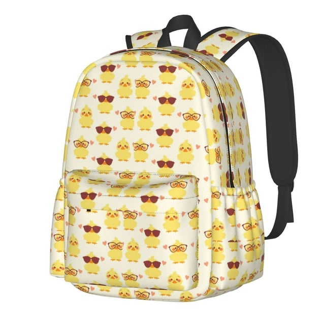 Disketp Cute Yellow Duck for Large Capacity Lightweight Student Backpack,Travel backpack,Perfect for School, Travel, and Work, Comfortable and Stylish