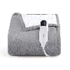 U Bedsure U by Bedsure Electric Heated Blanket Throw 50" x 60", Soft Flannel Heated Blanket with Preheat, 6 Heat Settings & 10Hs Auto off, Machine Washable, Grey
