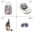 thumbnail image 3 of joogoo Women Purple Flower Chain Crossbody Bags Shoulder Handbag Phone Purse, 3 of 5