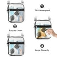 thumbnail image 2 of TSV Clear Crossbody Bag, Stadium Approved Shoulder Bag with Adjustable Strap, Transparent Tote Bag, 2 of 6