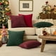 thumbnail image 5 of Fundas de Almohada MIULEE Chenilla Navidad Rojo Vino 40x40 cm 2 unidades, 5 of 9