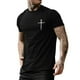 thumbnail image 1 of Playeras Para Gimnasio Hombre Verano Niños Niñas Niños Suave Camiseta De Manga Corta Blusa Superior Y Pantalones Cortos Conjunto Casual De Dos Piezas, 1 of 4
