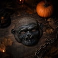 thumbnail image 4 of Full Face Gorilla Mask Ape Mask Latex Scary Halloween Mask for Adult Gorilla Accessory for Halloween Party Masquerade Black 1 Pack, 4 of 5