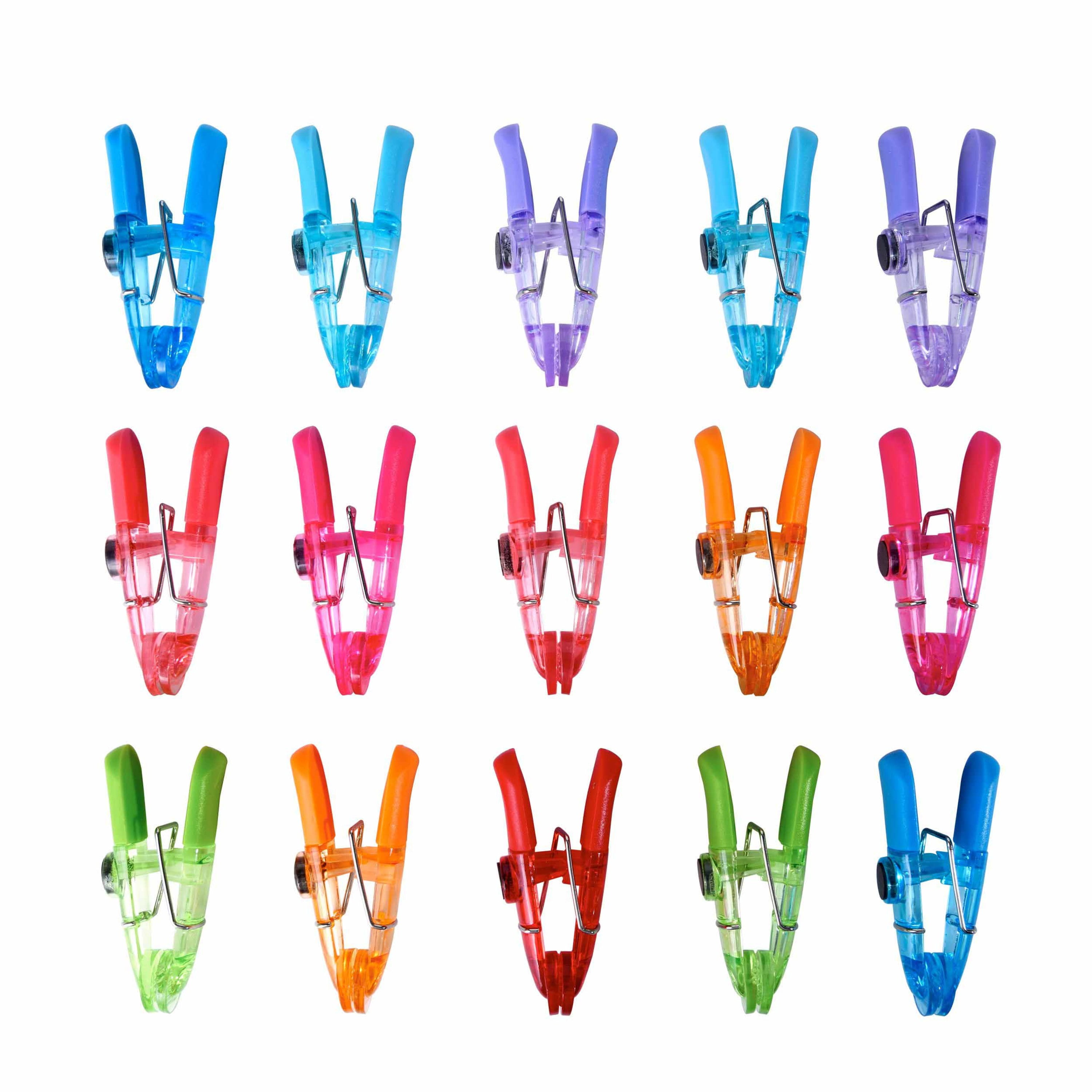 Farberware Colourworks Set of 15 Bag Clips, Translucent Colors