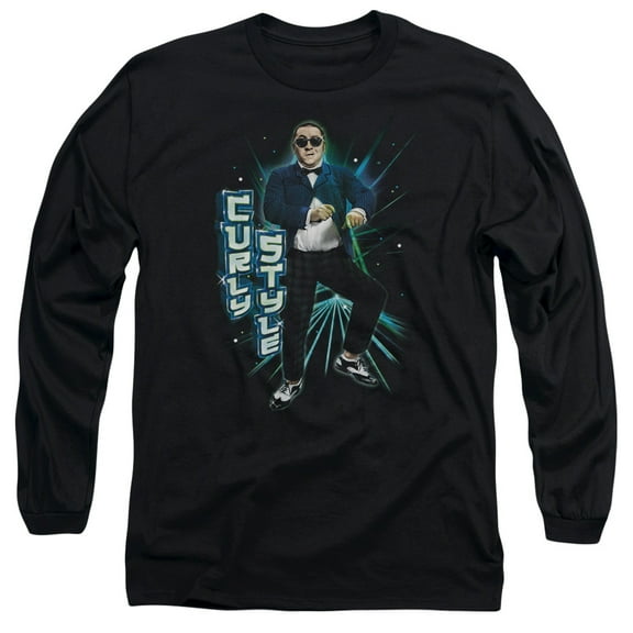 Three Stooges - Curly Style - Long Sleeve Shirt - X-Large