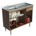 thumbnail image 2 of Gabinete Bajo de Cocina Madesa Emilly 105cm Con Tarja Acero Inoxidable, 2 of 10