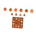 thumbnail image 2 of 44 piezas de bolas navideñas, adornos colgantes para árbol de Navidad. Naranja, 2 of 9