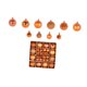 thumbnail image 2 of Juego de adornos navideños BLESIY 44 piezas Naranja, 2 of 8