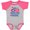 Heather and Hot Pink, variant on Inktastic 4th of July All American Dude with Red and Blue Glasses Boys Baby Bodysuit