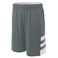 thumbnail image 2 of A4 Reversible Speedway 8" Short For Teen Male in Graphite/White | NB5334, 2 of 2