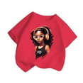 thumbnail image 2 of Spazoro Little & Big Girls Boys T-Shirts Tees, Crew Neck Graphic Casual Short Sleeve Breathable Summer Tops for Kids Unisex Hot Pink Size 4 T, 2 of 3