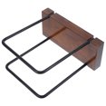 thumbnail image 3 of Rustic Napkin Holder for Home Dark Brown Wood and Iron 1 Piece Fits Standard Tissue 7.5 x 4.5 x 3.5, 3 of 10