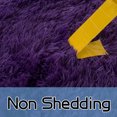thumbnail image 2 of ZENELESS 4x4ft Fluffy Shaggy Round Rugs for Girls Boys Baby Kids Bedroom,Grape Purple Plush Shaggy Carpet for Living Room,Nursery Room,Bedroom, 2 of 8