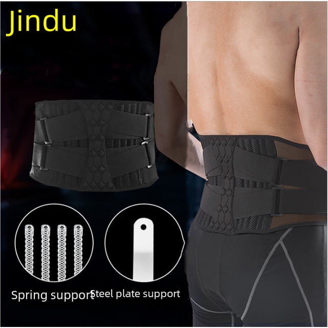 Ceinture de Soutien Lombaire TG avec Compression Double et Ressort en Plaque d'Acier pour Squats, Musculation, Course, Yoga et Activités Extérieures – Protection et Stabilité du Bas du Dos