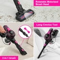 thumbnail image 2 of INSE Cordless Vacuum Cleaner, 6 in 1 Powerful Suction Lightweight Stick Vacuum with 2200mAh Rechargeable Battery, up to 45min Runtime, for Home Furniture Hard Floor Carpet Car Hair, 2 of 9