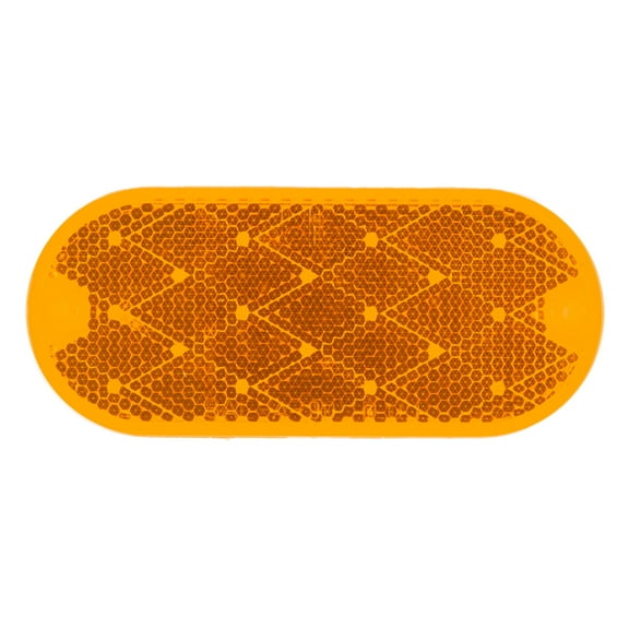 Grote 41033-3 Oval Reflector - Amber (Bulk Packaging)