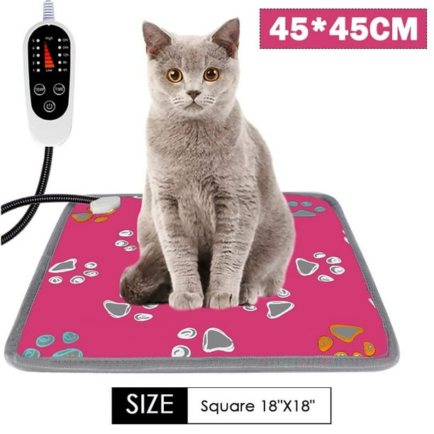 Furrybaby-Manta con calefacción eléctrica para mascotas, manta de 110V/220V para cama de gato y perro, calentador de invierno para casa, silla de oficina, alfombrilla calefactora para cama de perro