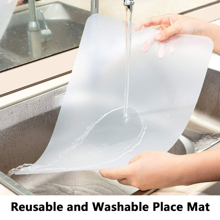 Clear Disposable Placemats for Baby, Toddler, Kids, Adults - Sticky