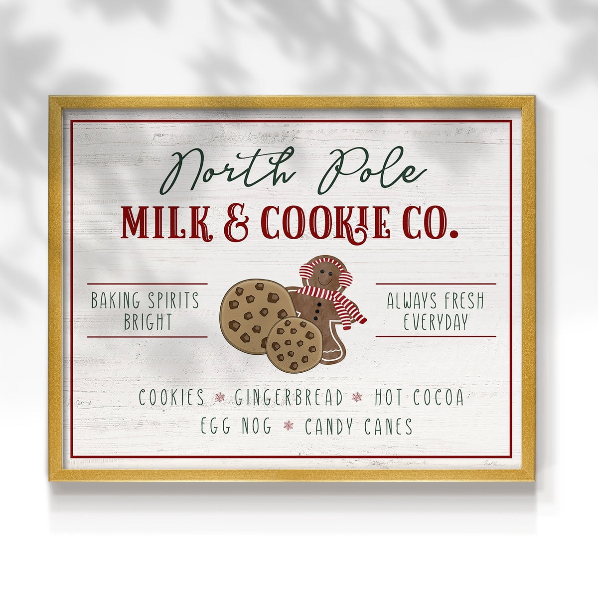 Milk and Cookie Co by Natalie Carpentieri - Restickable Framed Giclée Print