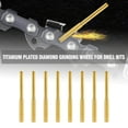 thumbnail image 5 of Anxingo 8 Pcs 5/32'' Titanium Plated Diamond Sharpening Wheels 4.0mm - High Hardness 5/32 Chainsaw Files for Electric Chainsaw Sharpener, 5 of 7