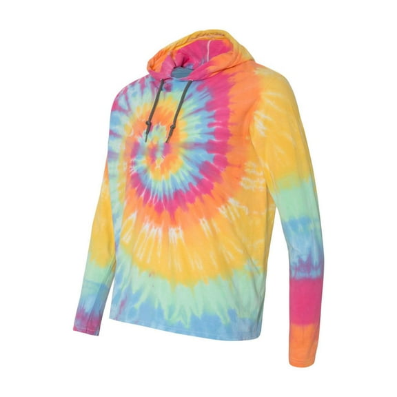 Dyenomite - Tie-Dyed Hooded Pullover T-Shirt - 430VR