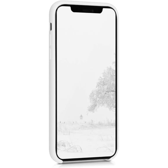 kwmobile TPU Silicone Case Compatible with Apple iPhone XR - Étui de Protection en Caoutchouc Souple et Flexible - Blanc