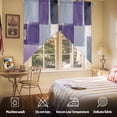 thumbnail image 5 of Purple Grey Swag Curtain Valance for Windows, Graffiti Art Abstract Mottled Oil Paint Texture Window Treatments Short Swag Topper for Kitchen Windows Bathroom Bedroom, 28"x36", 5 of 8