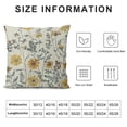 thumbnail image 6 of Nawypu Throw Pillow Covers 2pcs Spring Decorative Pillowcases Farmhouse Pillow Cushion Cases Home Decor Square Floral Pillow Case (Garden of Flowers) White, 6 of 6