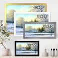 thumbnail image 4 of Designart 'Green Trees In Beautiful Winter Snow Landscape' Traditional Framed Art Print, 4 of 4