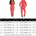thumbnail image 2 of Pijamas Navideñas Camisón con capucha Body Mujer Cómodo Chic Casual Loungewear Ygjytge Rojo*Letra Roja T S para Mujer, 2 of 7