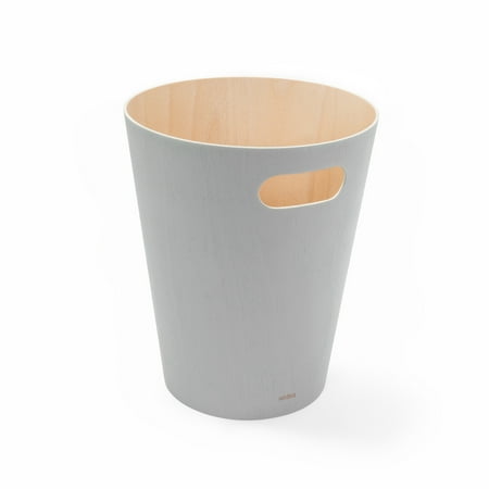 UPC 028295319010 product image for Umbra 2 gal Woodrow Wood Open Top Bathroom  Bedroom  Office Trash Can  Grey | upcitemdb.com