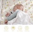thumbnail image 2 of Little Grape Land Crib Sheets 2 Pack for Baby Boys Girls, Soft Breathable Fitted Sheets Fit 52" x 28" Crib & Toddler Mattresses, Beige, 2 of 6