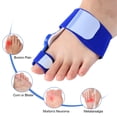 thumbnail image 1 of Bunion Corrector, Bursitis White/ Blue Hallux Valgus Separators, Día/ Noche en El Día a la Noche., 1 of 7