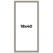 18x40 Frame Grey Real Wood Picture Frame Width 1.25 inches | Interior Frame Depth 0.5 inches | Hans