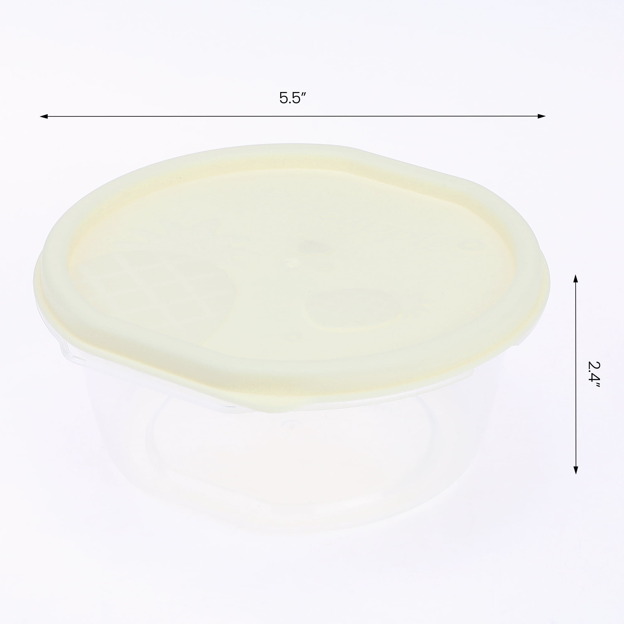 Unique Bargains 12 Pack Plastic Food Storage Containers Meal Prep Containers Small Oval