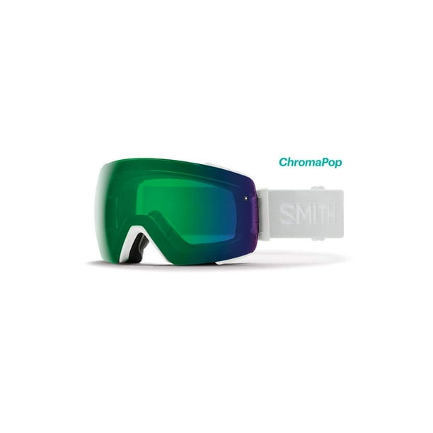 Smith Optics Io Mag Adult Snow Goggles - White Vapor/Chromapop Everyday  Green Mirror With Bonus Chromapop Storm Rose Flash Lens