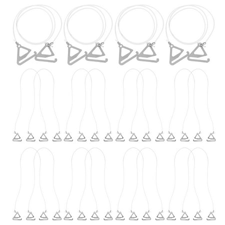OUNONA 10 Pairs Clear Adjustable Bra Straps for Strapless Bra Transparent Non-Slip Invisible Shoulder Straps for Backless Shapewear Dresses Fitness Outfits