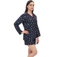 thumbnail image 2 of Bimba Women Button-Down Shirt With Elastic Waist Shorts 2 Pcs Night Wear Set - 24, 2 of 5