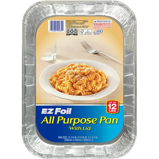 EZ Foil All Purpose Pan with Lid - Walmart.com - Walmart.com