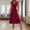 006 Red, variant on Women's Casual Wrap V Neck Ruffle Long Dresses Ruffle Short Sleeve A-Line Flowy Dresses Slim Pleated Boho Maxi Dress